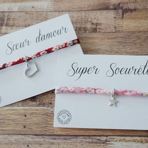Sister bracelet - big sister little sister - little sister sister of the heart - future big sister - children's bracelet