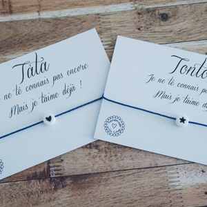 Bientôt tonton tata - Promu Tonton tata - futur tonton tatie - annonce grossesse - annonce bébé - bracelet tonton personnalisé