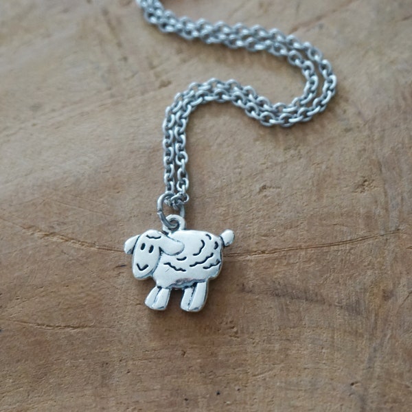 Sheep necklace - collier mouton brebis - collier cadeau anniversaire femme enfant - petit prince