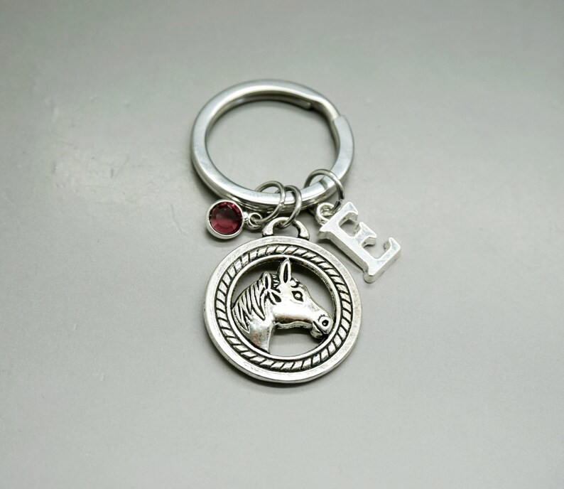 personalized horse keychain