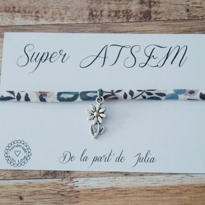 Liberty Super ATSEM bracelet - personalized teacher gift - thank you teacher - atsem nursery teacher - end of school year gift