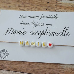 Bracciale della nonna - annuncio di nascita - annuncio di gravidanza - futura nonna eccezionale - Festa della nonna - braccialetto d'oro