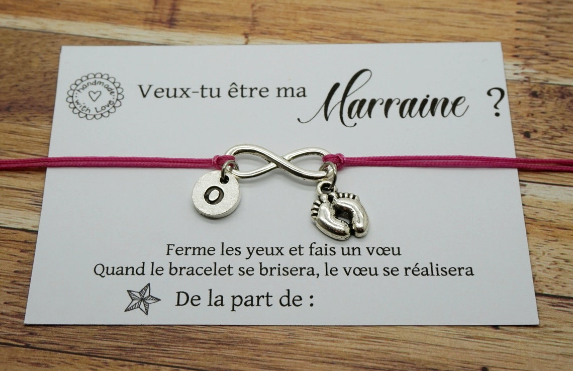 Veux-tu être ma Marraine Bracelet Marraine Bracelet cadeau | Etsy
