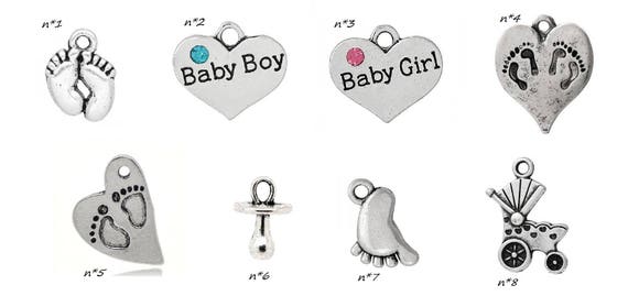 Breloque A L Unite Theme Naissance Coeur Bebe Pied Tetine Etsy Breloque A L Unite Theme Naissance Coeur Bebe Pied Tetine Etsy