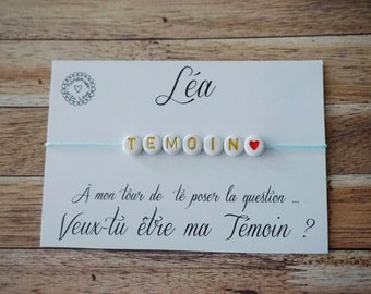 Personalized name bracelet - Will you be my bridesmaid bracelet - Wedding bracelet - Bridesmaid gift