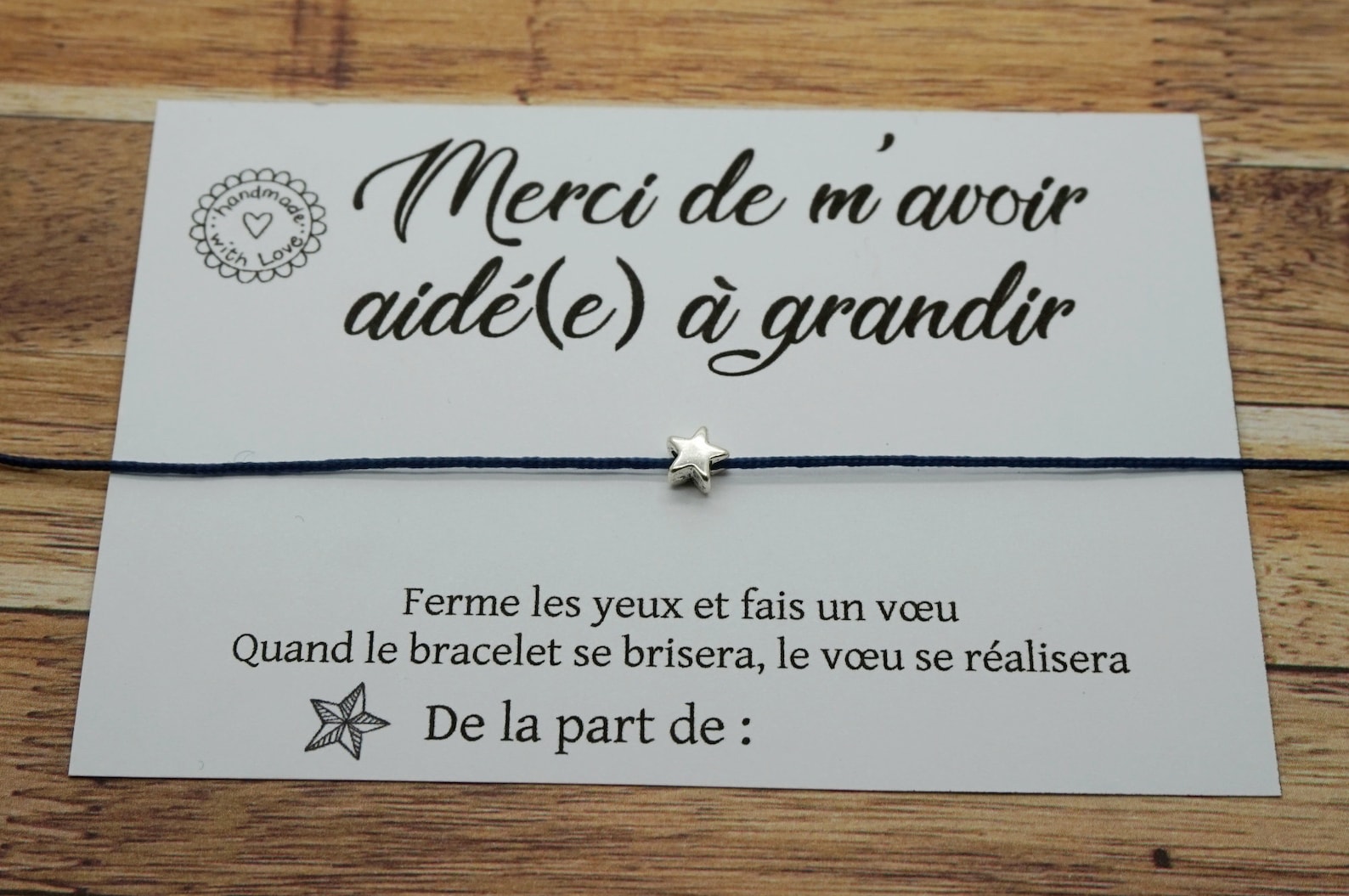 Bracelet liberty Merci de m'avoir aidé à grandir cadeau | Etsy
