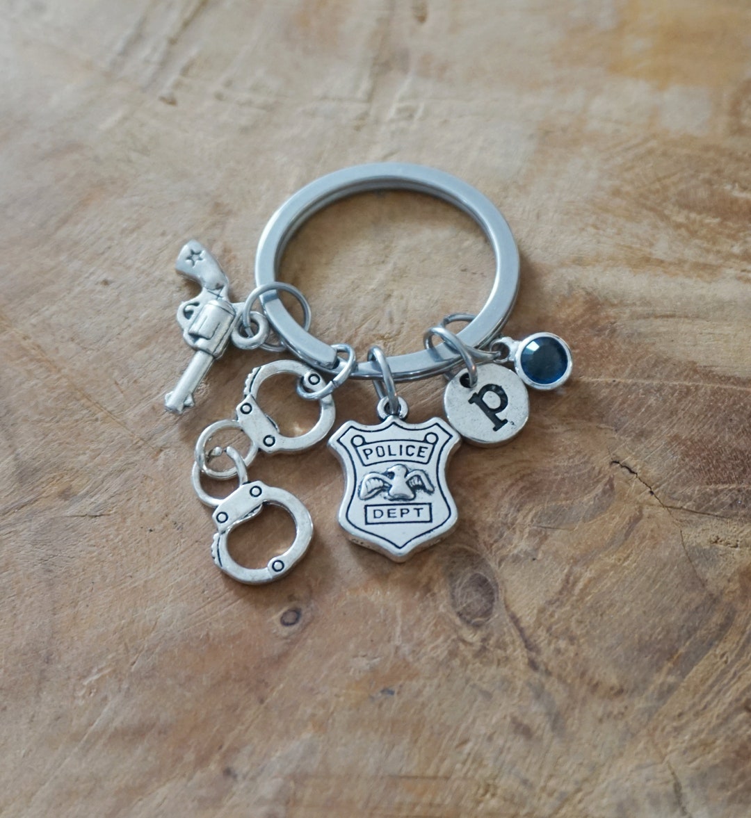 Police Office Prison Keychain - Police Officer Gift Keychain for Men ...