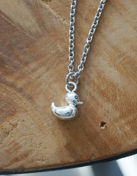 Dainty Duck Necklace Duck Jewelry 