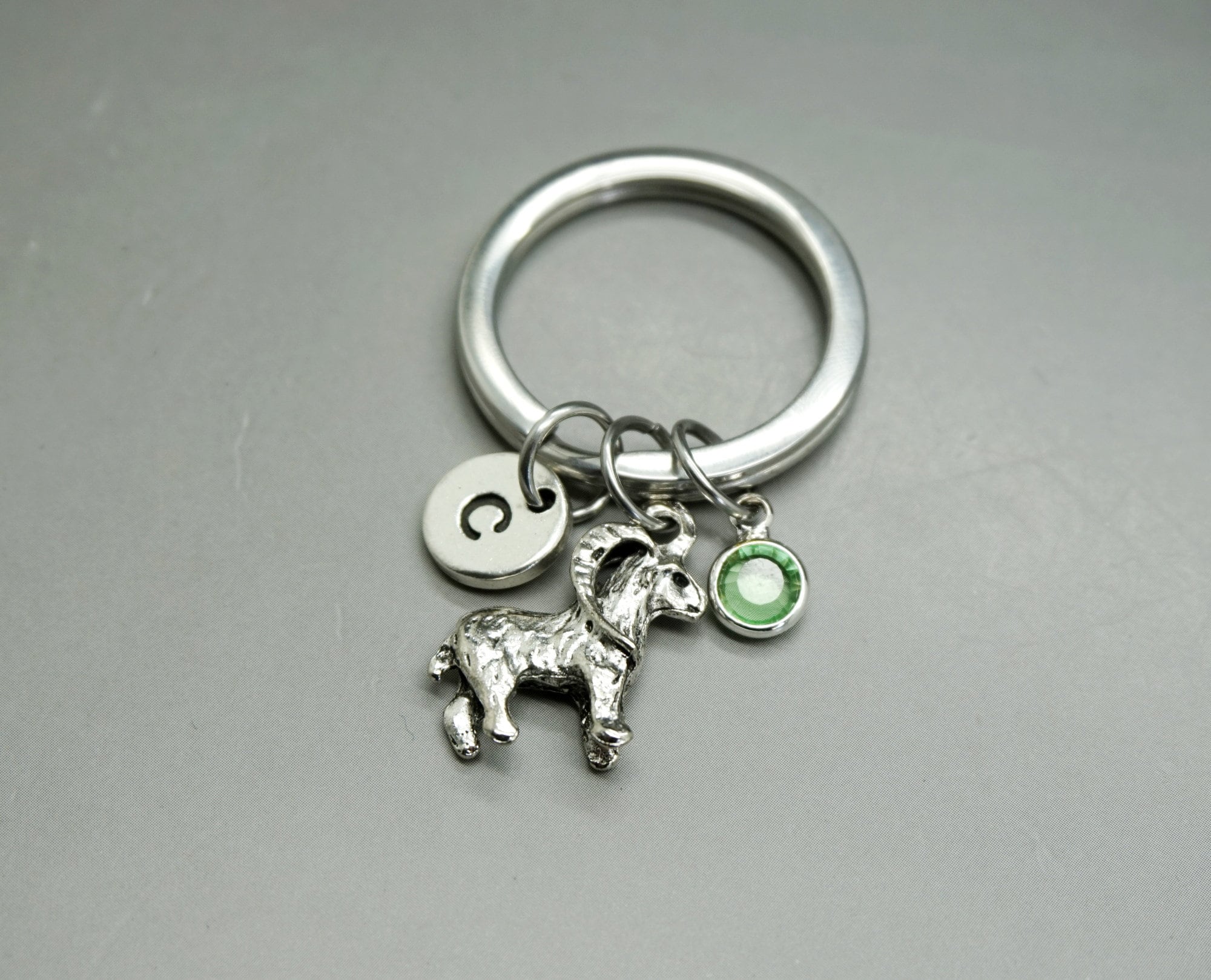 Goat Keychain Goat Keyring goat gift custom keychain Etsy