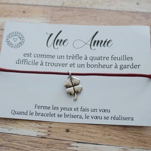 Bracelet Amitie Trefle Meilleure Amie Amie Distance Super Etsy France