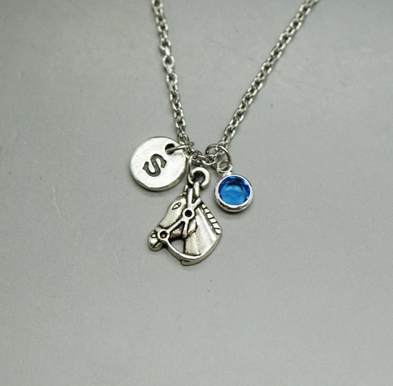 horse jewelry sister gift birthday gift collier cheval Horse necklace custom keychain personalized Friend gift equestrian Gift