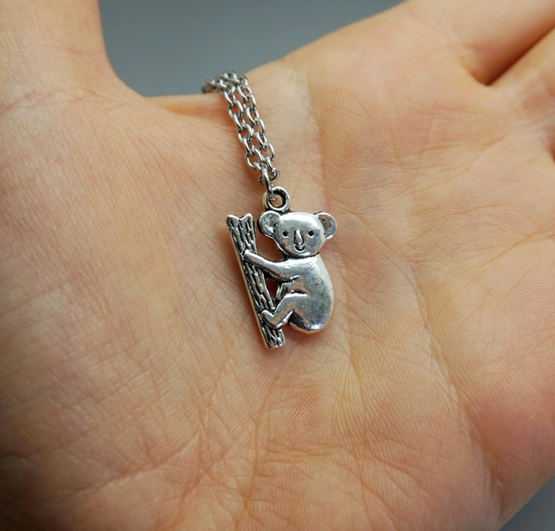 Koala necklace koala jewelry collier koala koala Gift Etsy