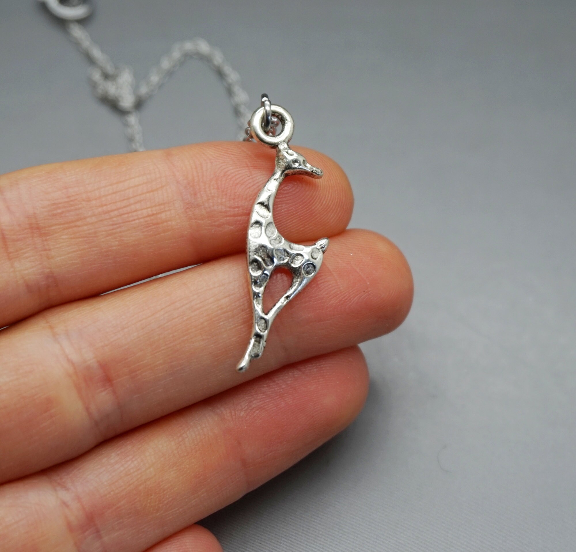 Giraffe necklace Giraffe jewelry collier girafe safary Etsy