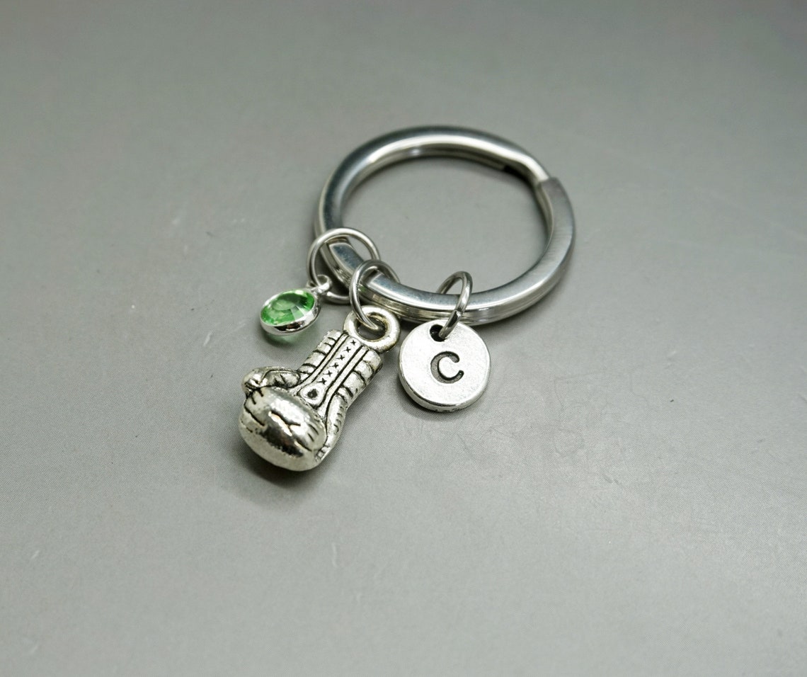 Boxing Glove Keychain Boxing Keyring Boxer Gift Custom Etsy