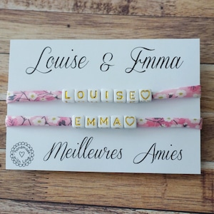 Duo Bracelet meilleures amies - super copine - bracelet coeur - bracelet amitié - copine amie anniversaire - friend gift - soeur de coeur
