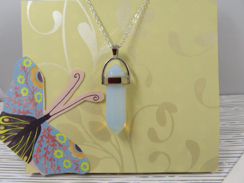 protection necklace reiki stone pendant natural Crystal Clear Crystal gift-healing necklace Crystal healing jewelry