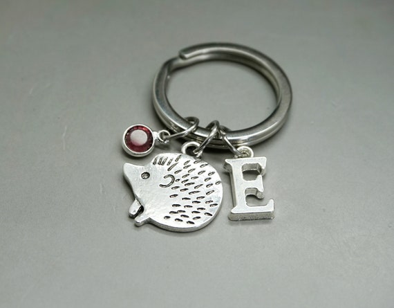 Llavero Erizo Regalo De Erizo Llavero De Erizo Seto Etsy