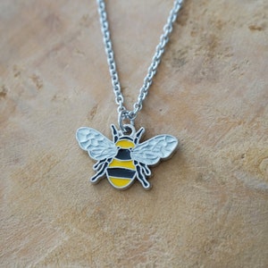 Bee necklace - bee hive honey necklace - birthday gift protection nature scientific beekeeper