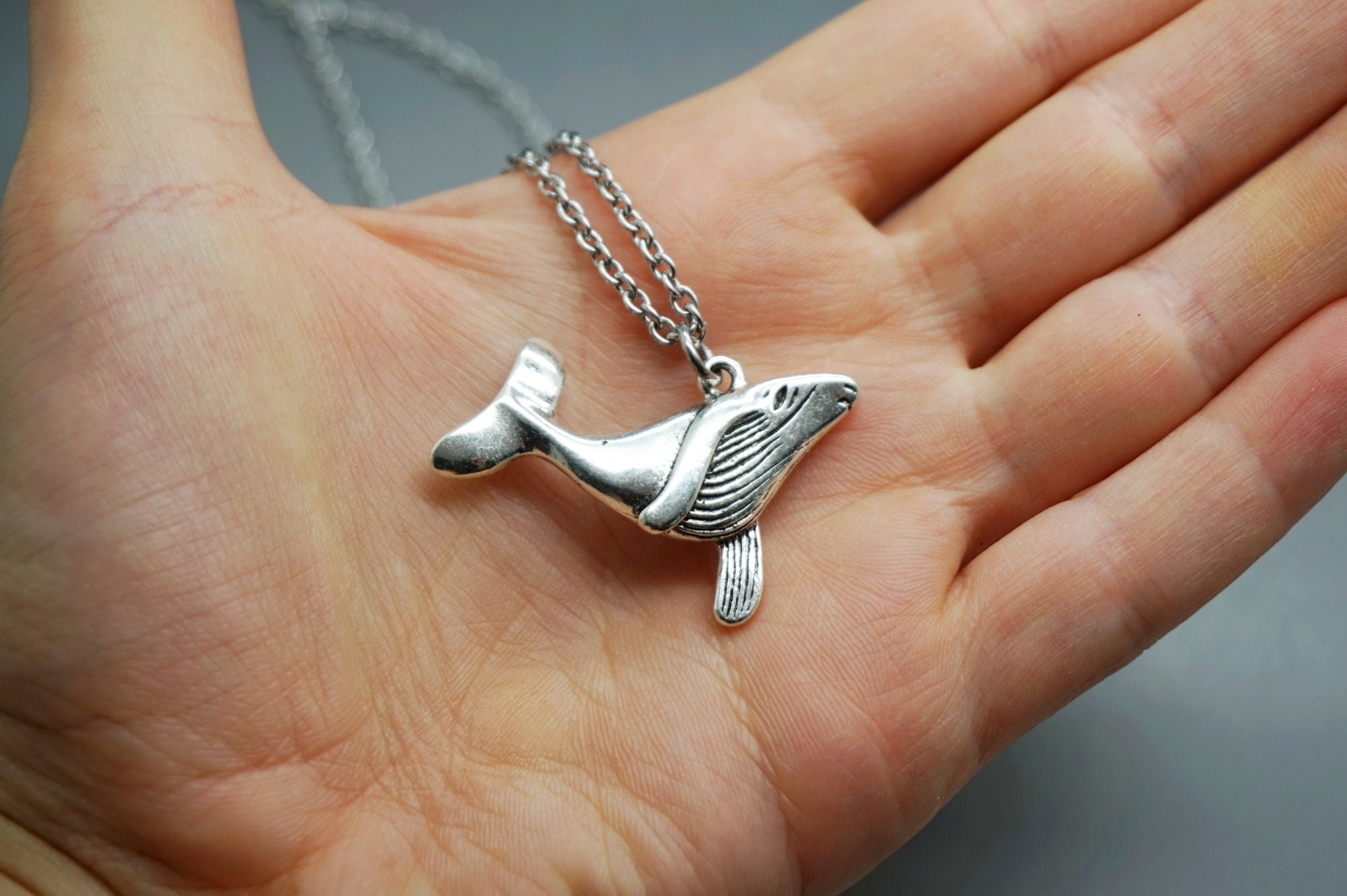 Whale necklace whale jewelry collier baleine ocean Gift Etsy