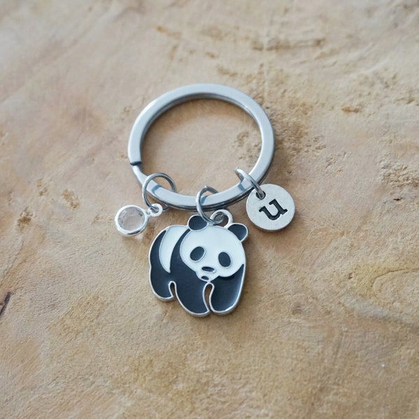 Panda Keychain - Porte clé Panda = porte clé ours - panda Chine - panda animal - cadeau soigneur animalier vétérinaire