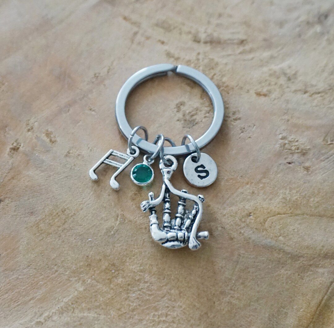 Bagpipes Keychain Scottland Bagpipe Key Ring Bagpipe Musician Orchestra