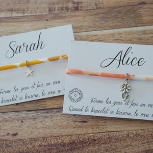 Bracelet prénom - bracelet personnalisé prénom - bracelet voeux porte bonheur - bracelet perle prénom - bracelet enfant ado femme