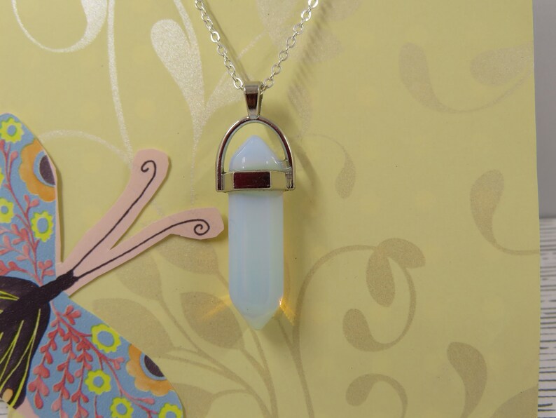 protection necklace reiki stone pendant natural Crystal Clear Crystal gift-healing necklace Crystal healing jewelry