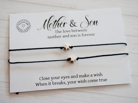 mother son bracelet set