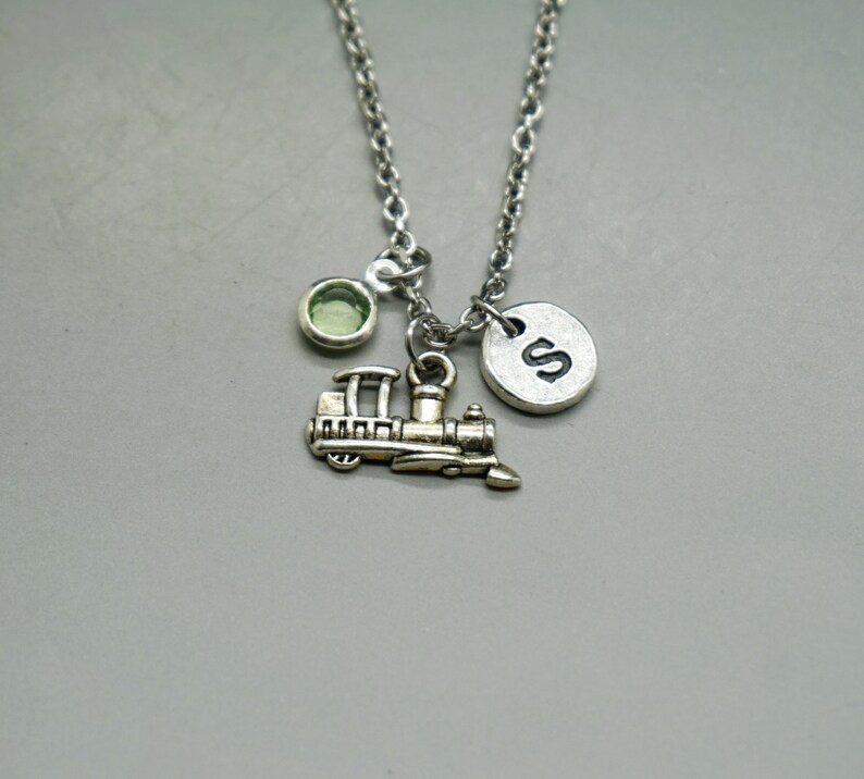 Train necklace tiny train jewelry necklace Etsy