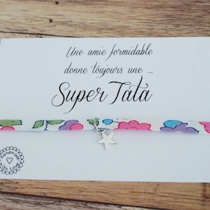 Bracelet promue Tata - annonce grossesse - future tata - Une amie formidable donne toujours une super tata