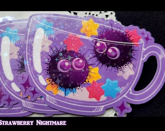 Soot Sprite Glitter Sticker