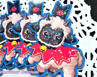 The Lamb Glitter Sticker