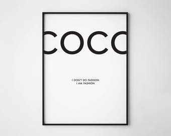 black and white coco chanel