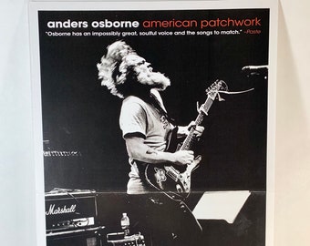 Anders Osborne: American Patchwork 11" x 17" tour poster