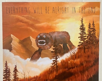 Weezer: Everything Will Be Alright In The End album poster double-sided 18"x24"