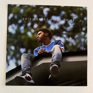 J Cole 2014 Forest Hills Drive 12&quot;x12&quot; poster flat