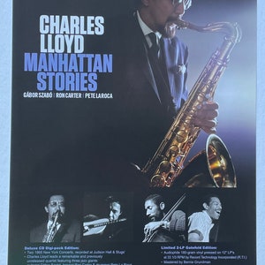 Póster de Charles Lloyd Manhattan Stories 11&quot;x17&quot;