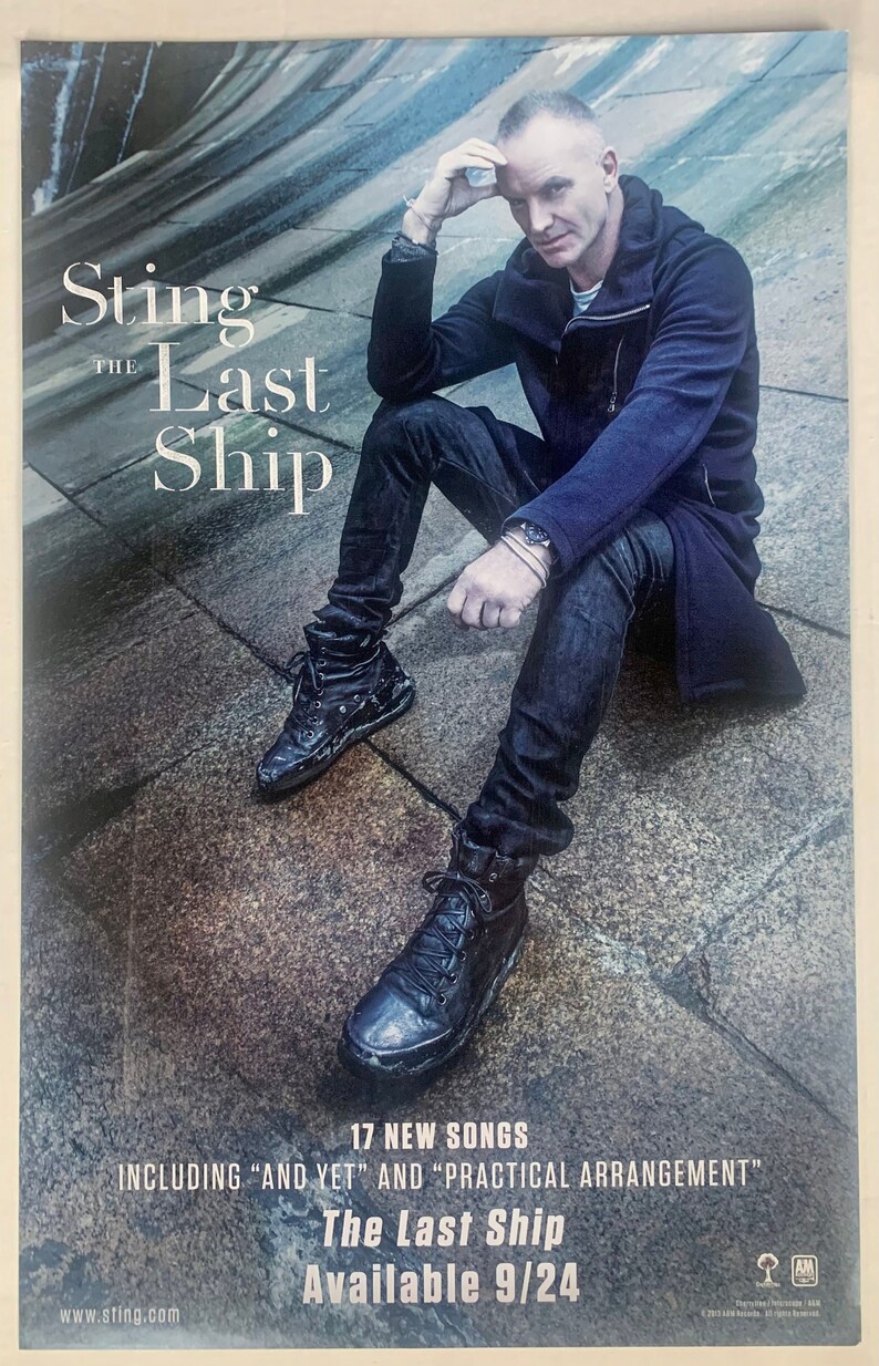 Sting: the Last Ship Album Poster 14"x22" - Etsy