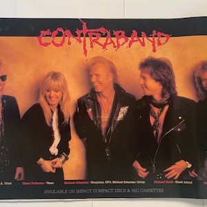Contraband album poster (signed at industry event by band) 24”x36”