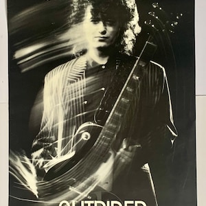 Jimmy Page Outrider album poster 24”x36” 1988
