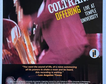 John Coltrane Offering Live at Temple University 11"x17" Poster