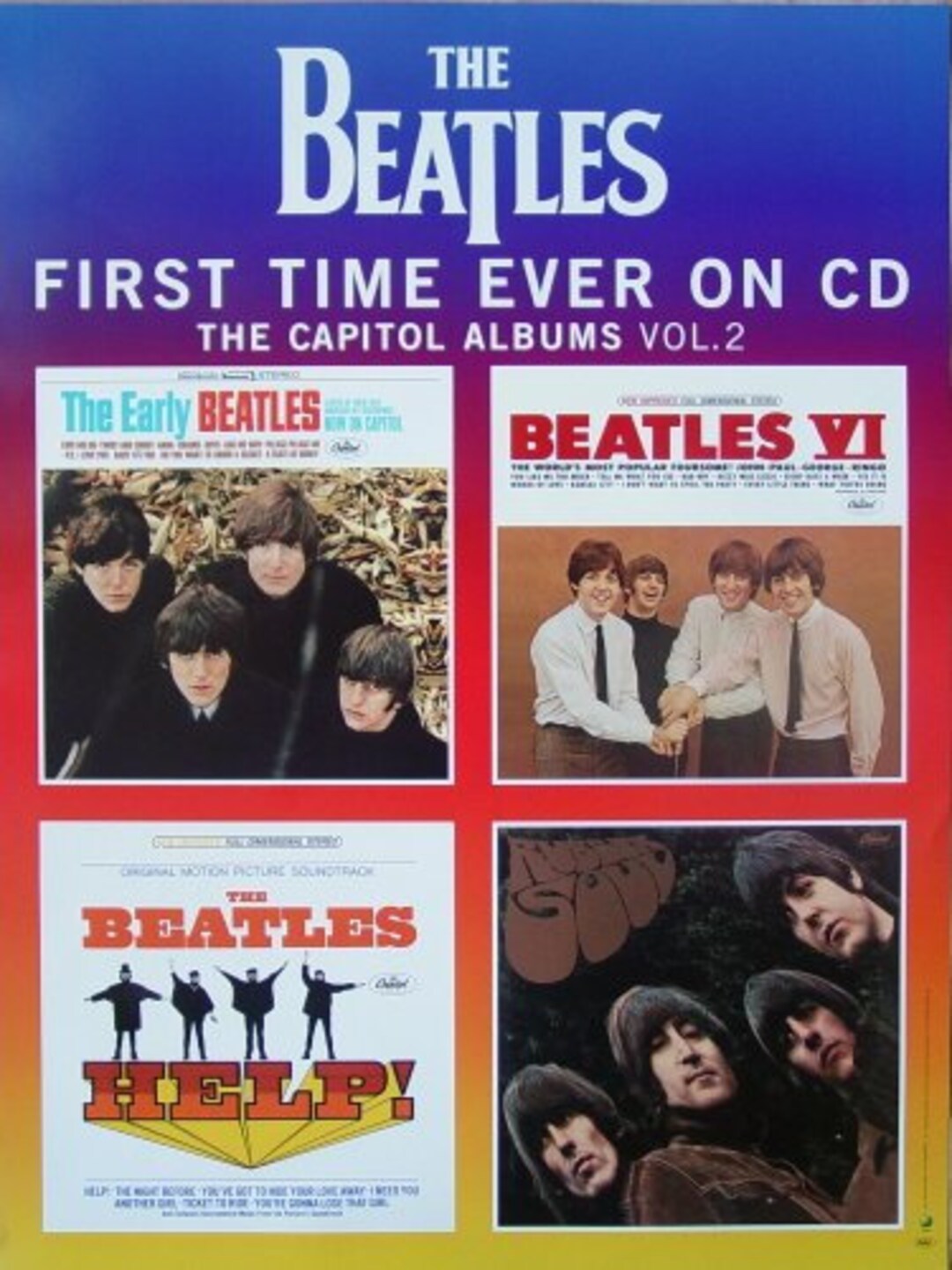 BEATLES CAPITOL ALBUMS VOL.2 cd USプレス シュリンクつき エラー