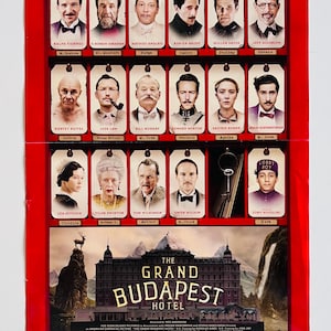 The Grand Budapest Hotel movie poster, 13 1/2”x20”, 2014