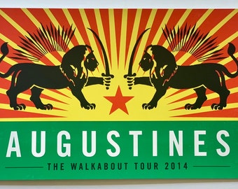 We Are Augustines: The Walkabout Tour 2014   11"x17" album poster
