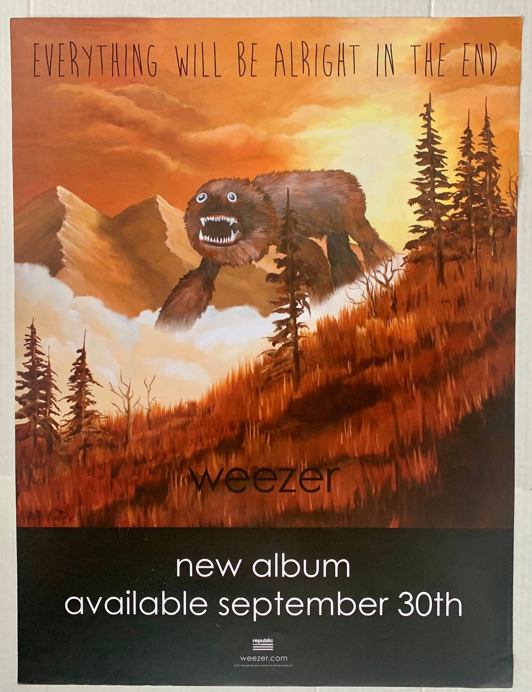 Weezer: Everything Will Be Alright in the End Album Poster