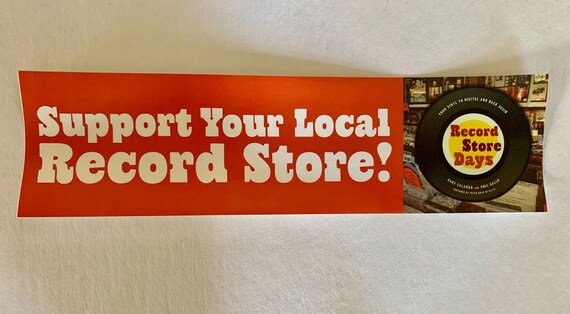 Support Your Local Record Store: Record Store Day Sticker | Etsy