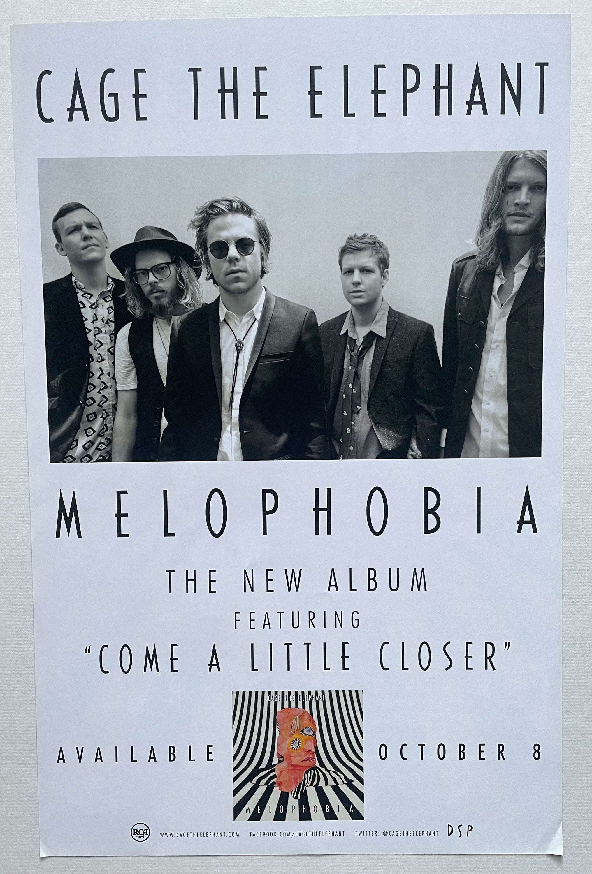 Cage the Elephant Melophobia 11x17 Double Sided -  Israel