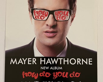Mayer Hawthorne: How Do You Do album poster 11"x17" album poster double-sided