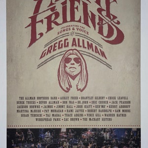 All My Friends - Celebration of Greg Allman 11"x17" Poster