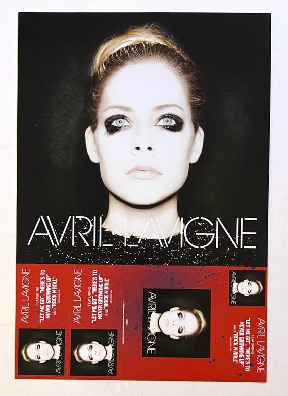 Avril Lavigne Album Poster: Double-sided Perforated Print